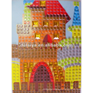 Etiqueta engomada del arte del mosaico de los niños DIY para Palace